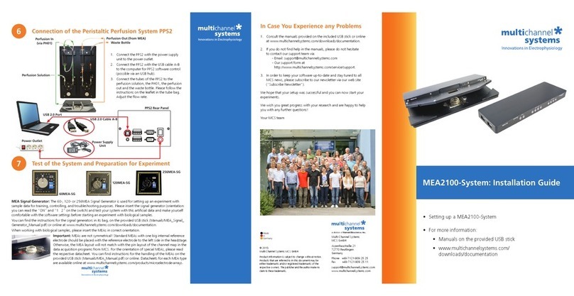 MultiChannel MEA210-System installation guide