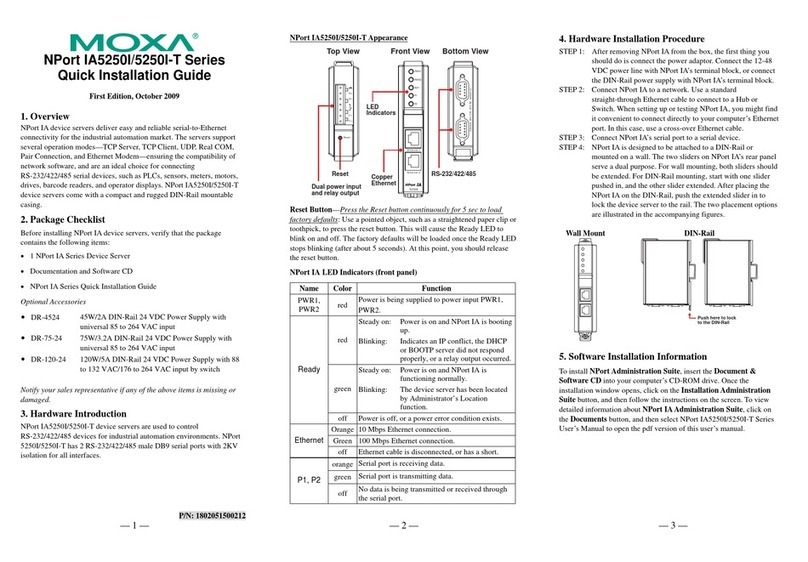 Moxa Technologies NPort IA5250I/5250I-T Series User manual