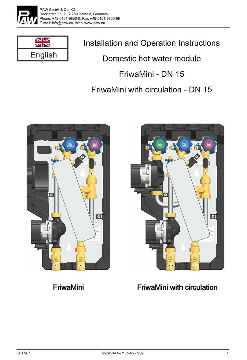 PAW FriwaMini 6401410 Installation and operation instructions