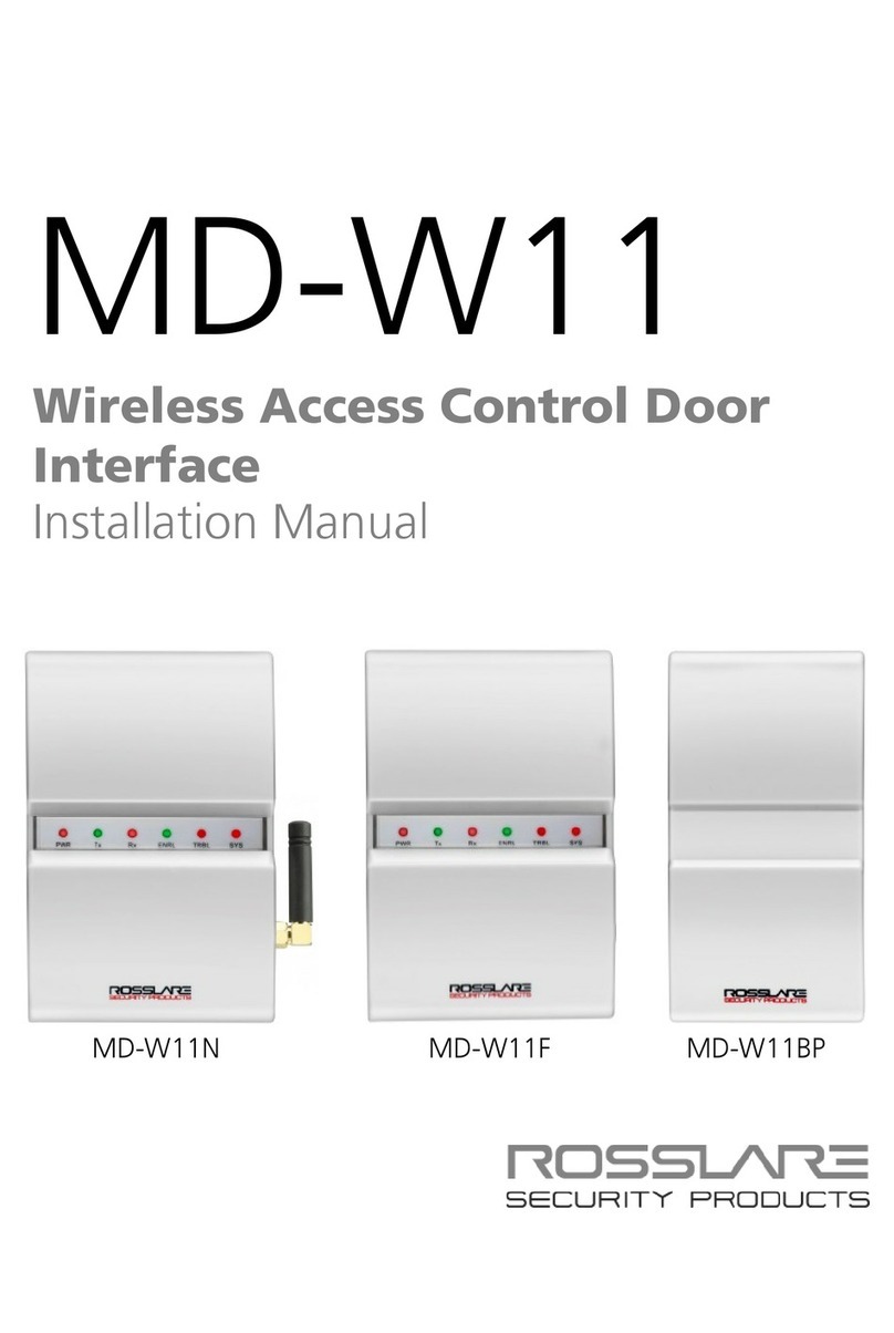 Rosslare MD-W11N installation manual