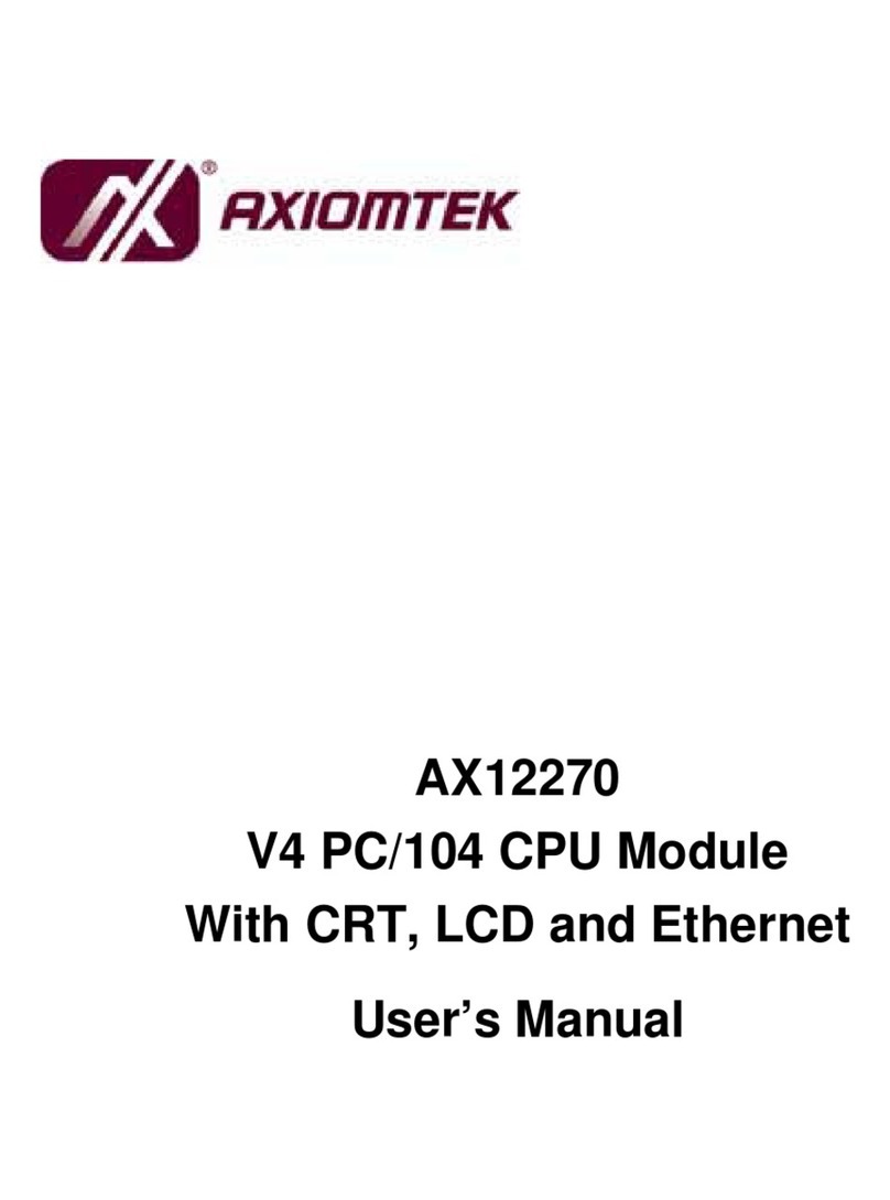 AXIOMTEK AX12270 User manual