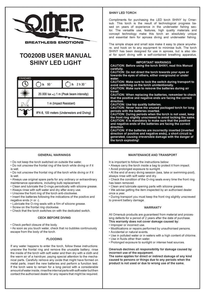 Omer-Sub TO0200B user manual