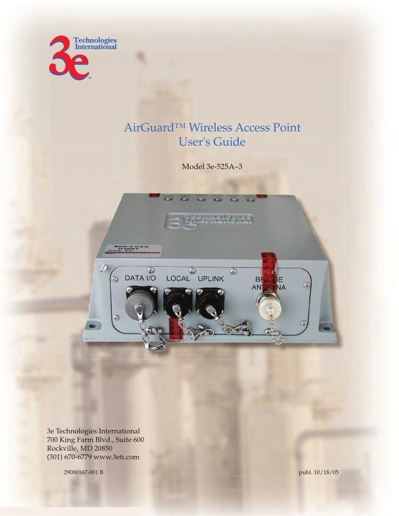 3e Technologies International AirGuard  3e-525A-3 user guide