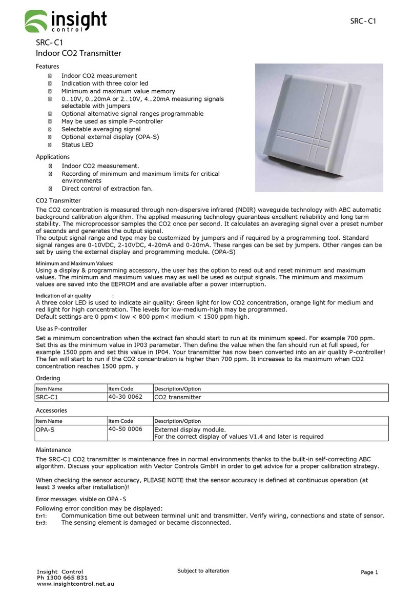 INSIGHT SRC-C1 manual