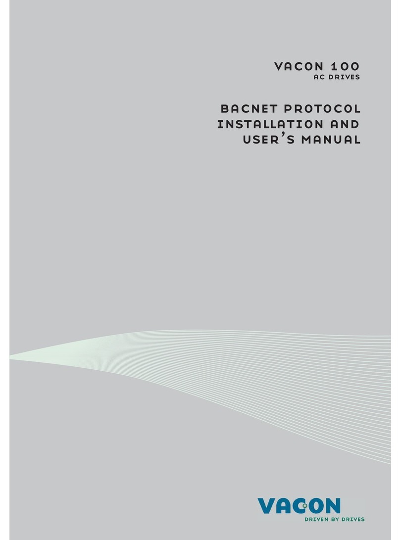 Vacon 100 INDUSTRIAL User manual Vacon 100 INDUSTRIAL User manual