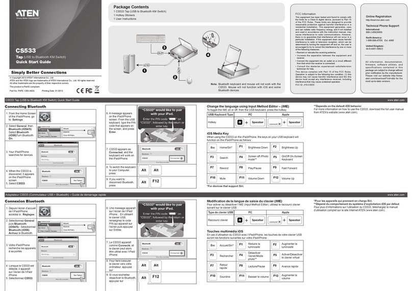 ATEN cs533 quick start guide