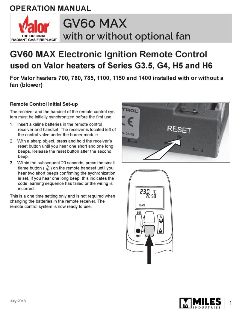 Valor GV60 MAX Operation manuals