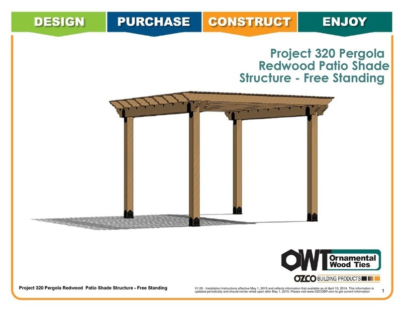 OZKO 320 Pergola installation instructions OZKO 320 Pergola installation instructions