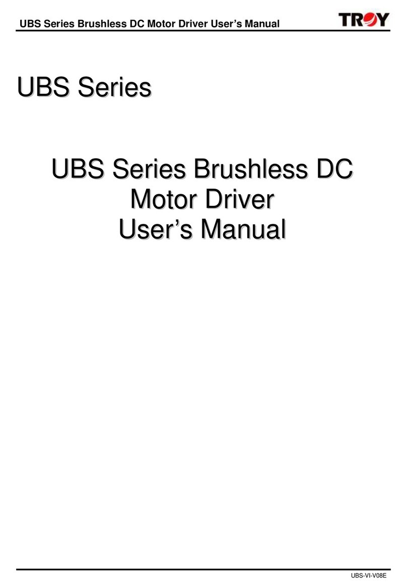 Troy-Bilt Brushless DC Motor Driver user manual