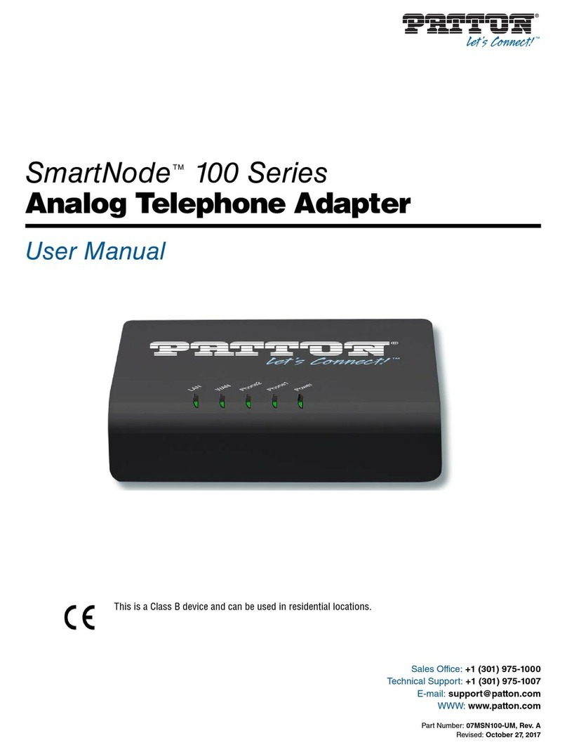 Patton SmartNode SN101/1JS/E user manual