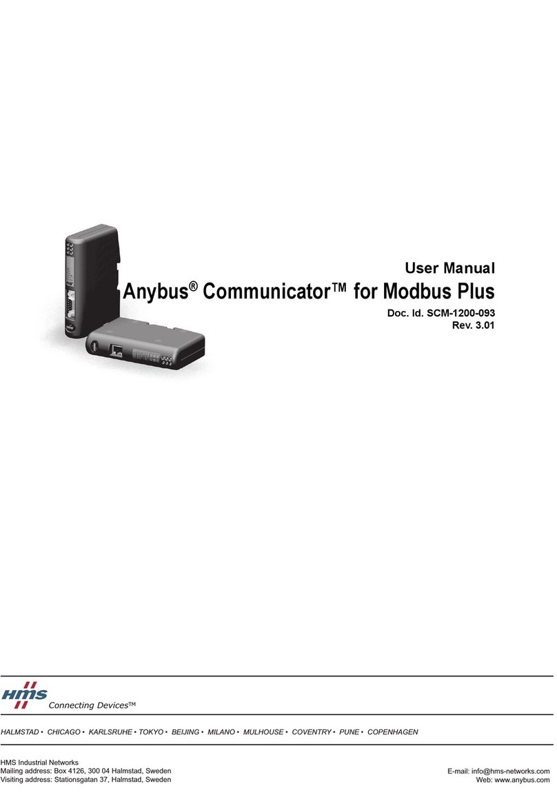 Anybus Communicator Modbus plus user manual