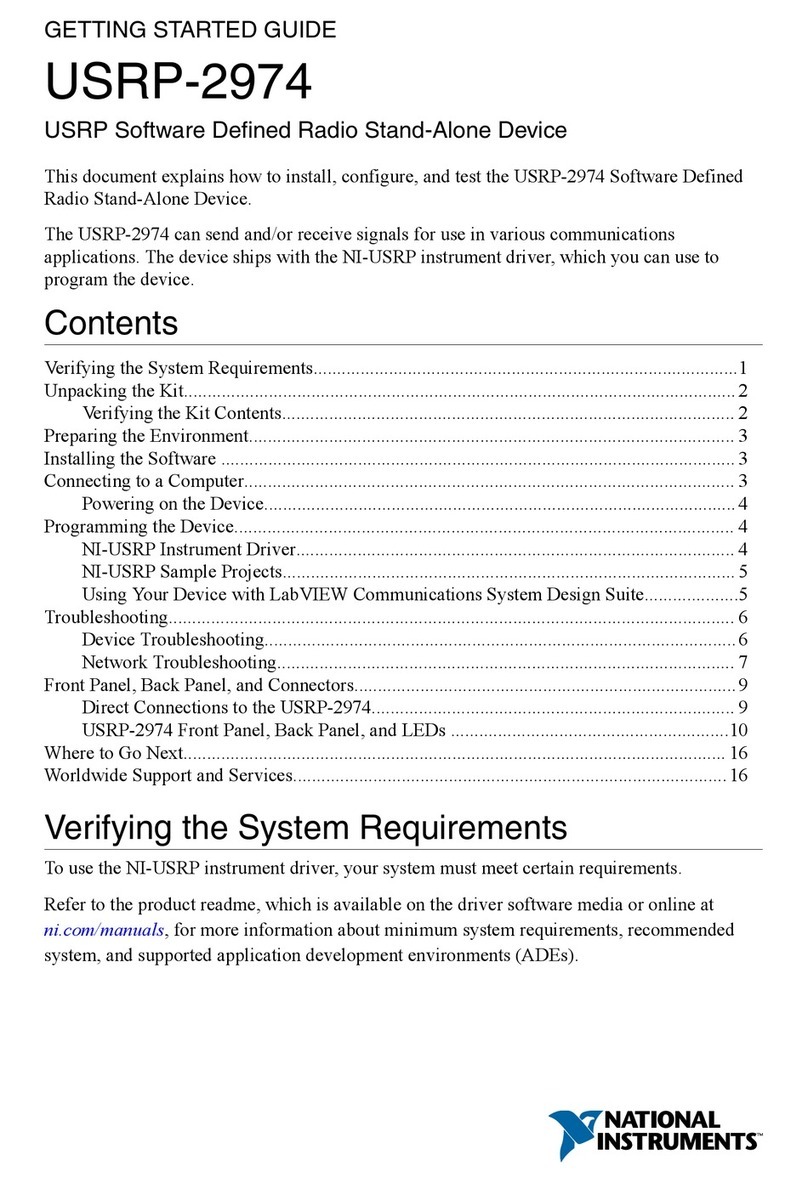 National Instruments USRP-2974 Getting started guide