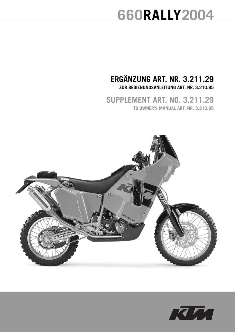 KTM 660 RALLY 2004 User manual