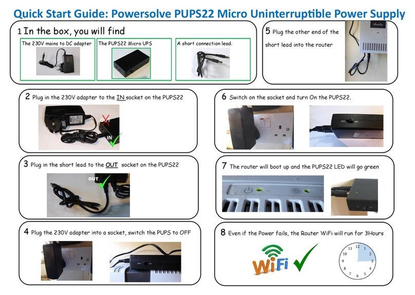 Powersolve PUPS22 quick start guide