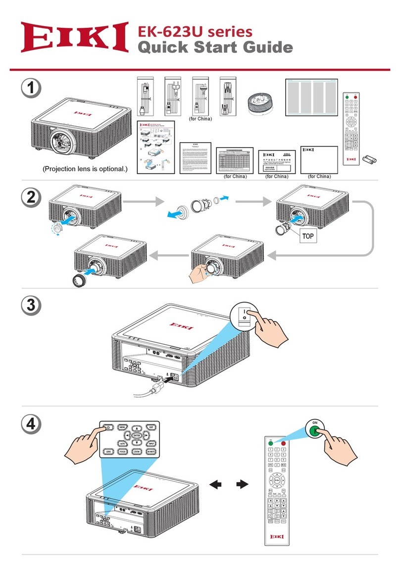 Eiki EK-623U series User manual
