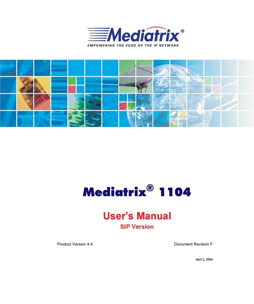 Mediatrix 1104 user manual