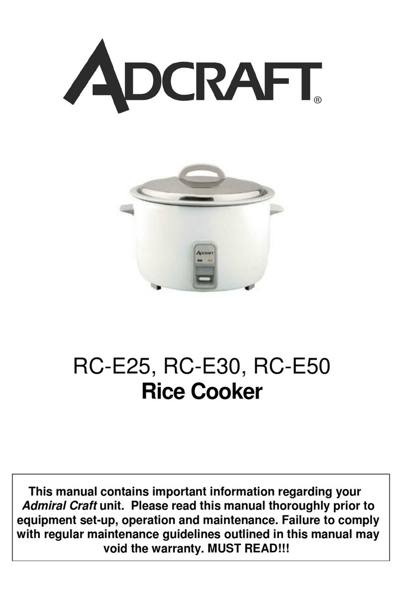Adcraft RC-E50 user manual