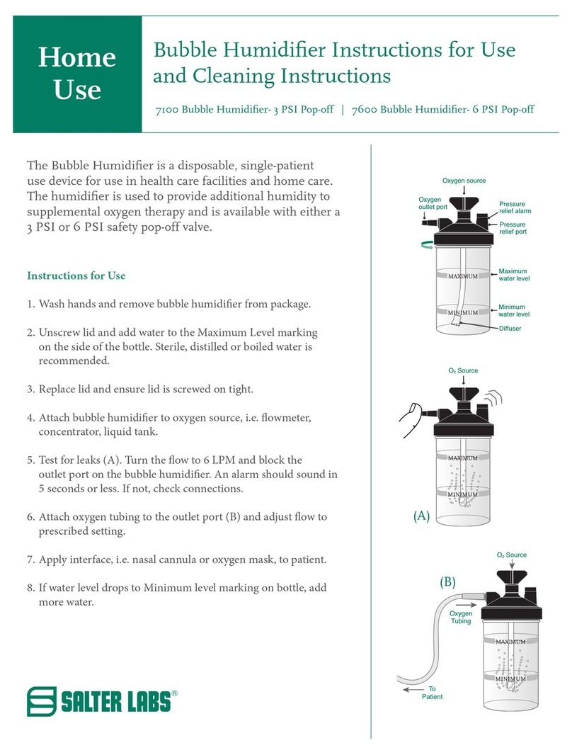 Salter Labs 7100 Instructions for use