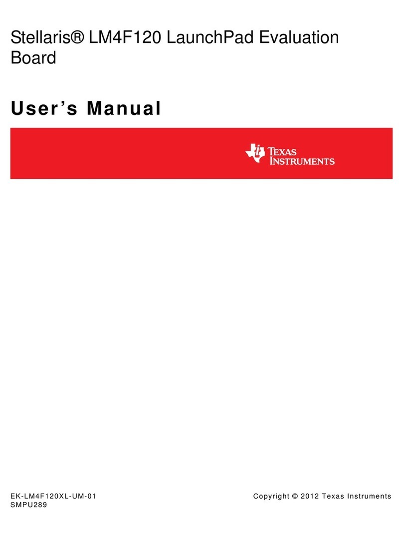 Texas Instruments Stellaris LM4F120 LaunchPad User manual