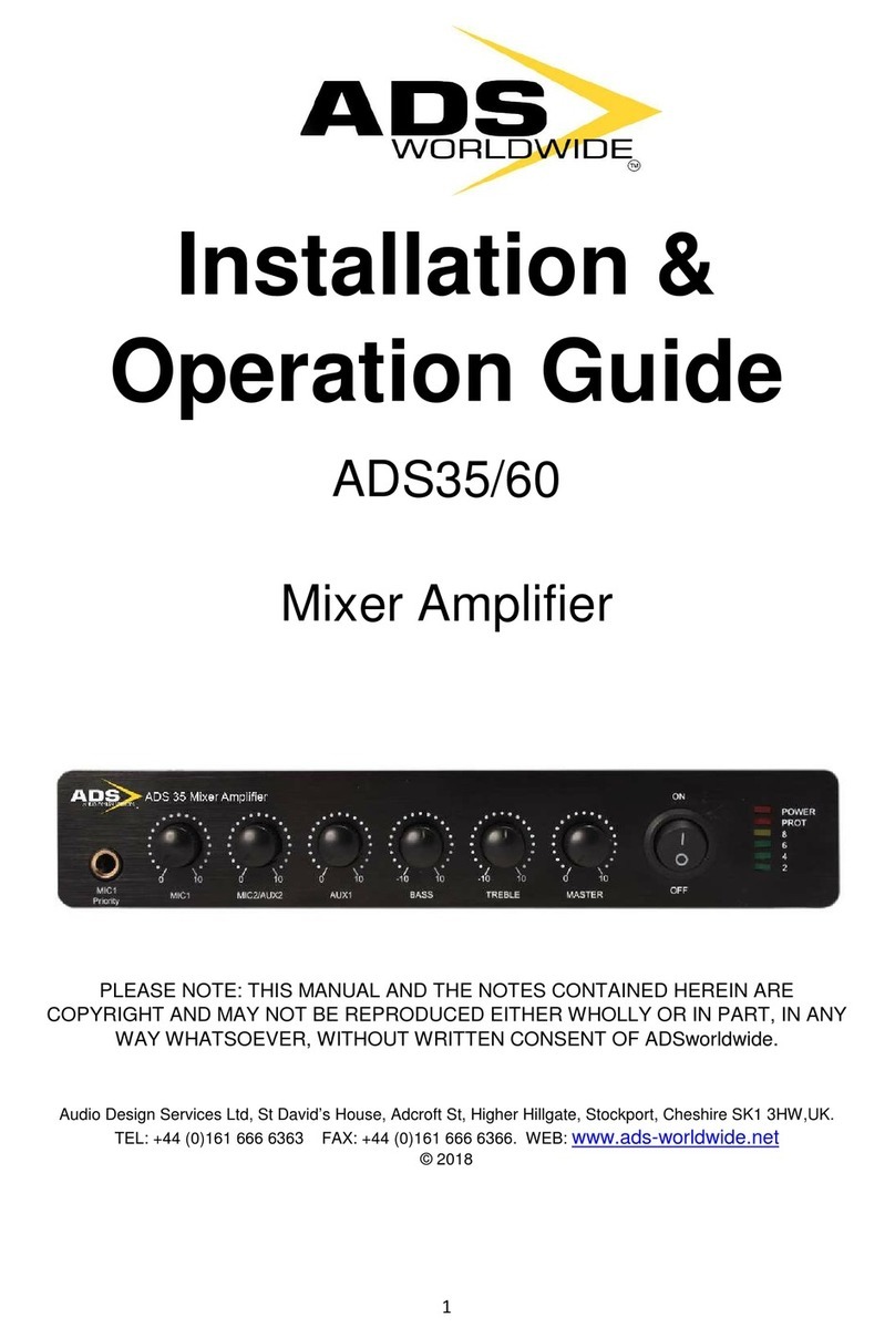 ADS Worldwide MP35 Installation & operation guide