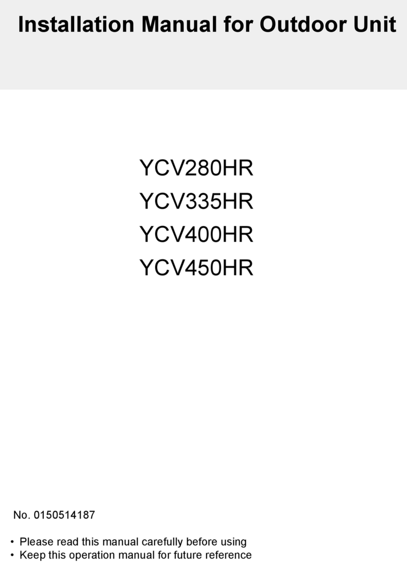 Airwell YCV450HR User manual