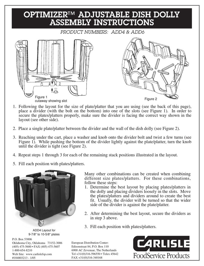 Carlisle OPTIMIZER ADD6 Assembly & instruction manual