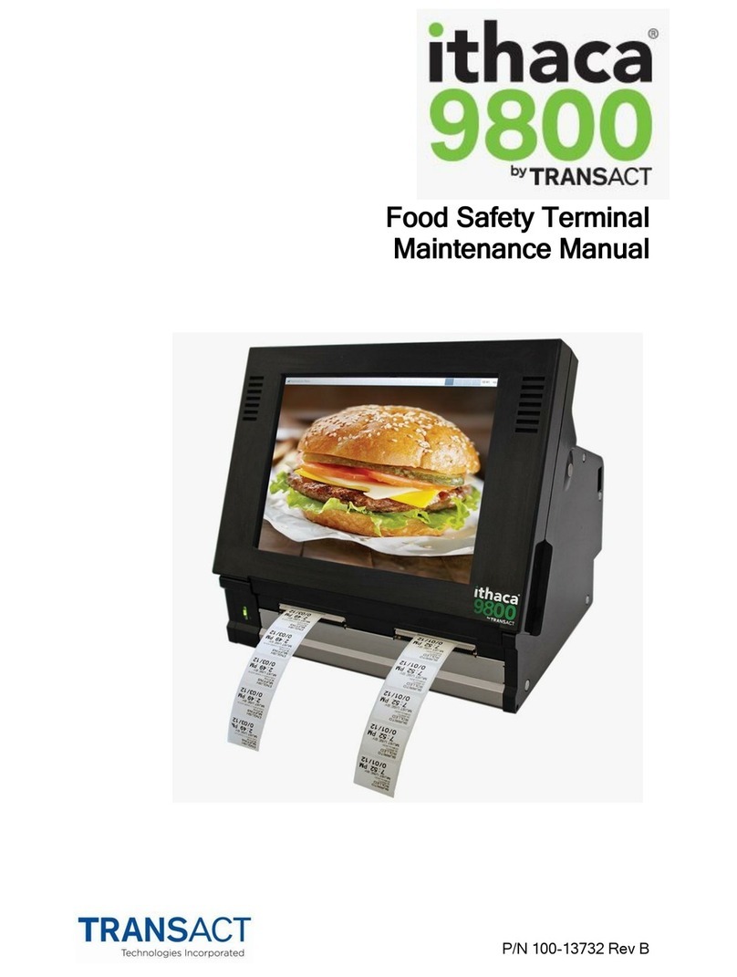 TransAct ITHACA 9800 User manual