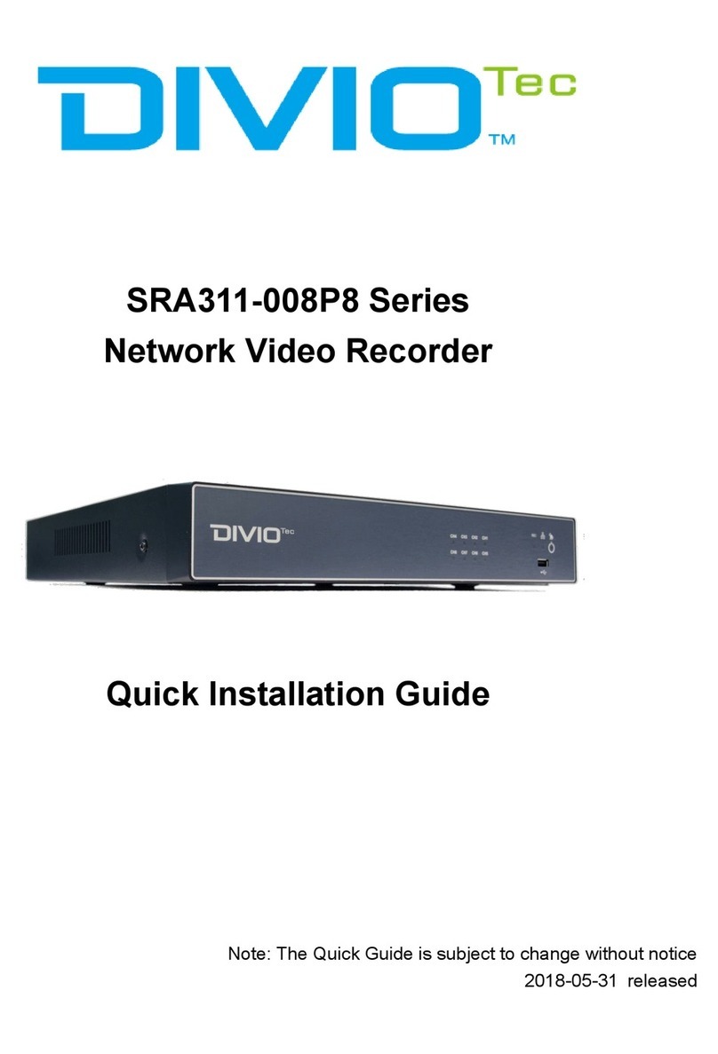 Divio SRA311-008P8 Series installation guide