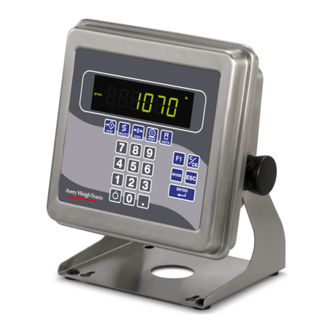 Avery Weigh-Tronix E1070 User instructions Avery Weigh-Tronix E1070 User instructions