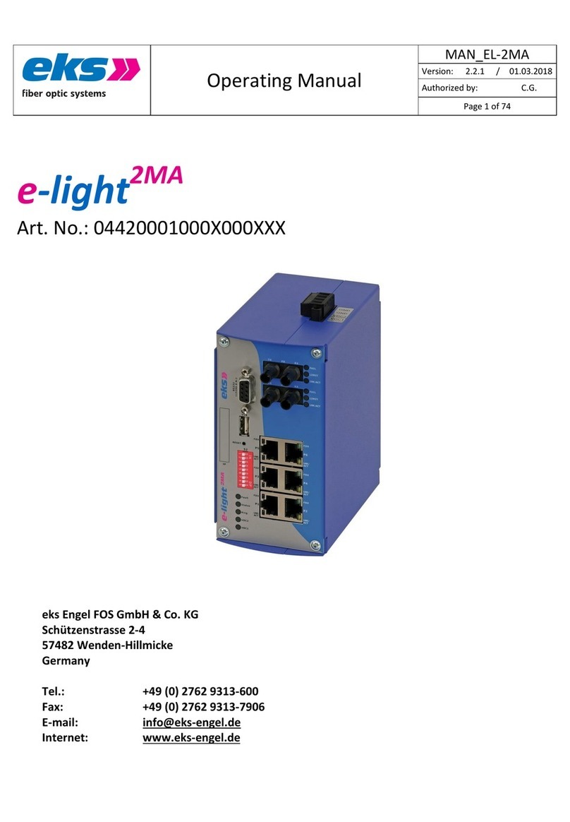 eks e-light 2MA User manual