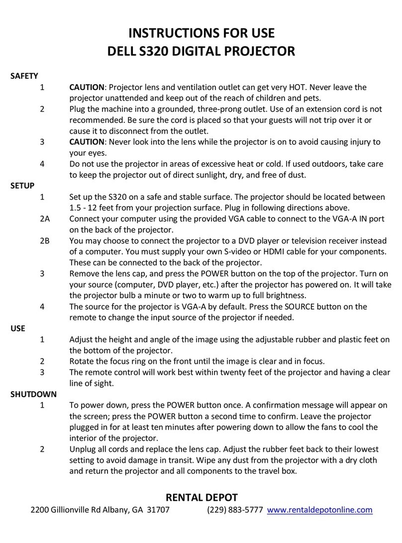 Dell S320 User manual Dell S320 User manual