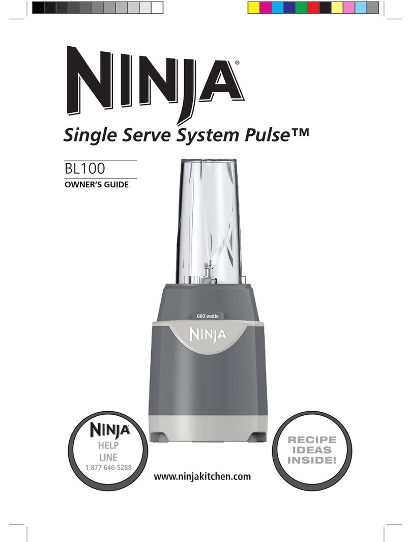 Ninja Single Serve System Pulse BL100 owner's guide
