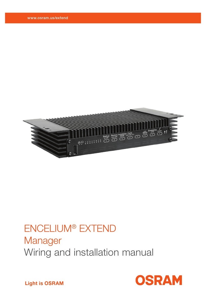 Osram ENCELIUM EXTEND Manager User manual