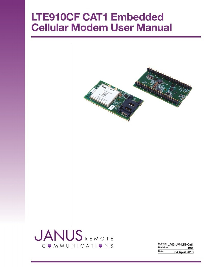 Janus Remote Communications LTE910CF User manual