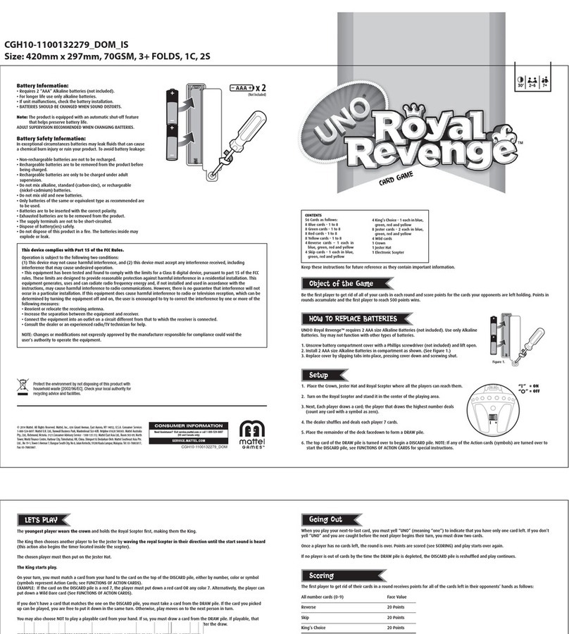Uno Royal Revenge manual Uno Royal Revenge manual