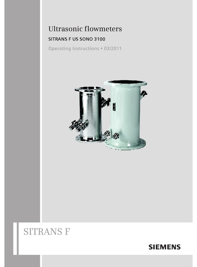 Siemens SITRANS F US SONO 3100 User manual