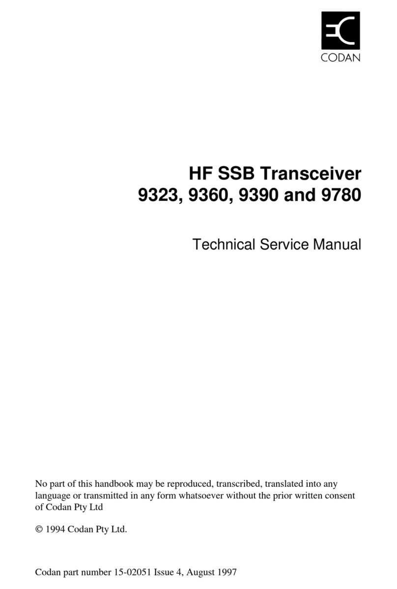 Codan 9360 Operating manual