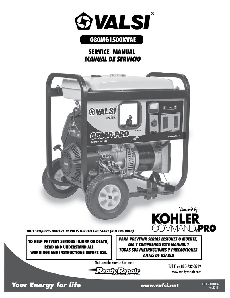 Valsi G80MG1500KVAE Service manual