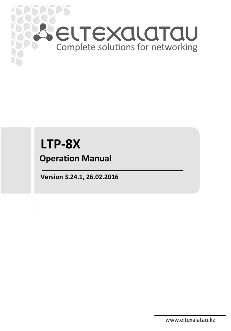 ELTEX LTP-8X Operation manuals