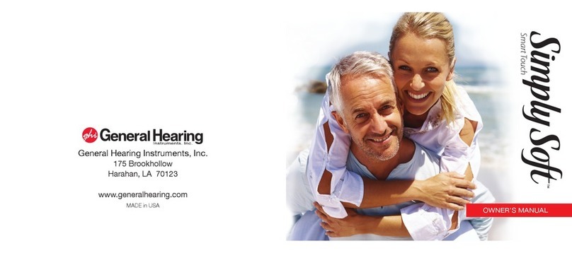 General Hearing Simply Soft SmartTouch User manual