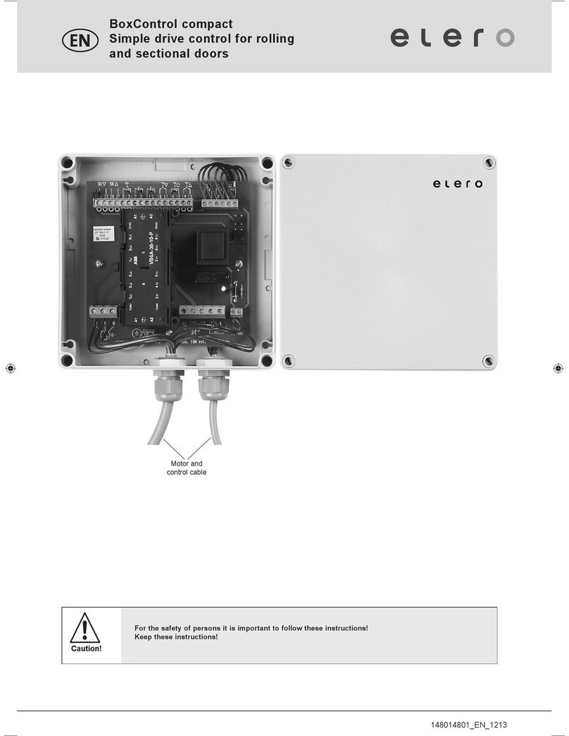 elero BoxControl Compact instruction manual