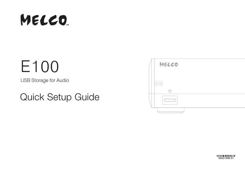 Melco E100 Quick setup guide