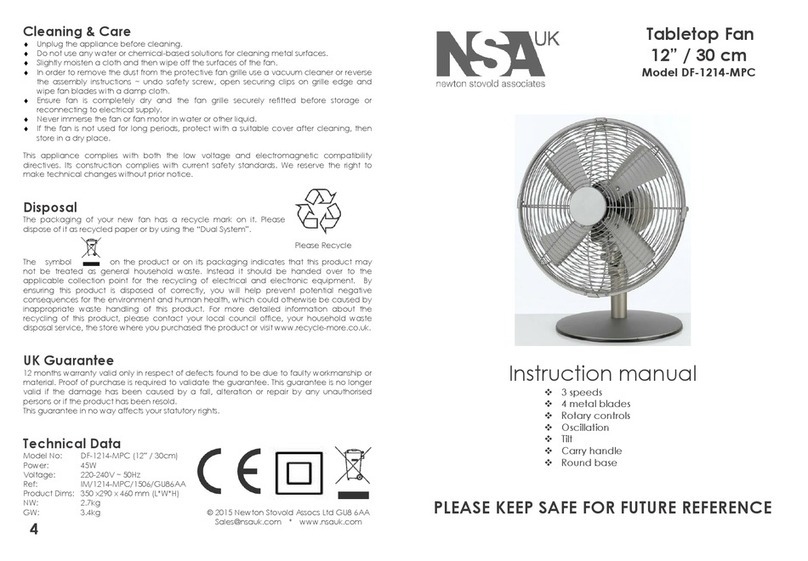 NSA DF-1214-MPC User manual