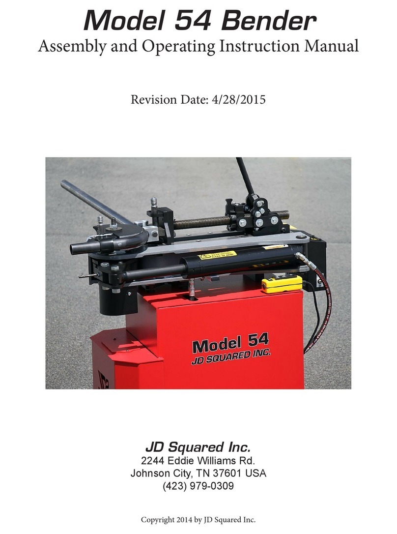J D Squared Model 54 User manual