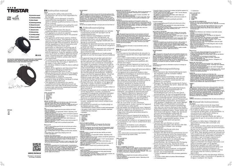TriStar MX-4159 instruction manual