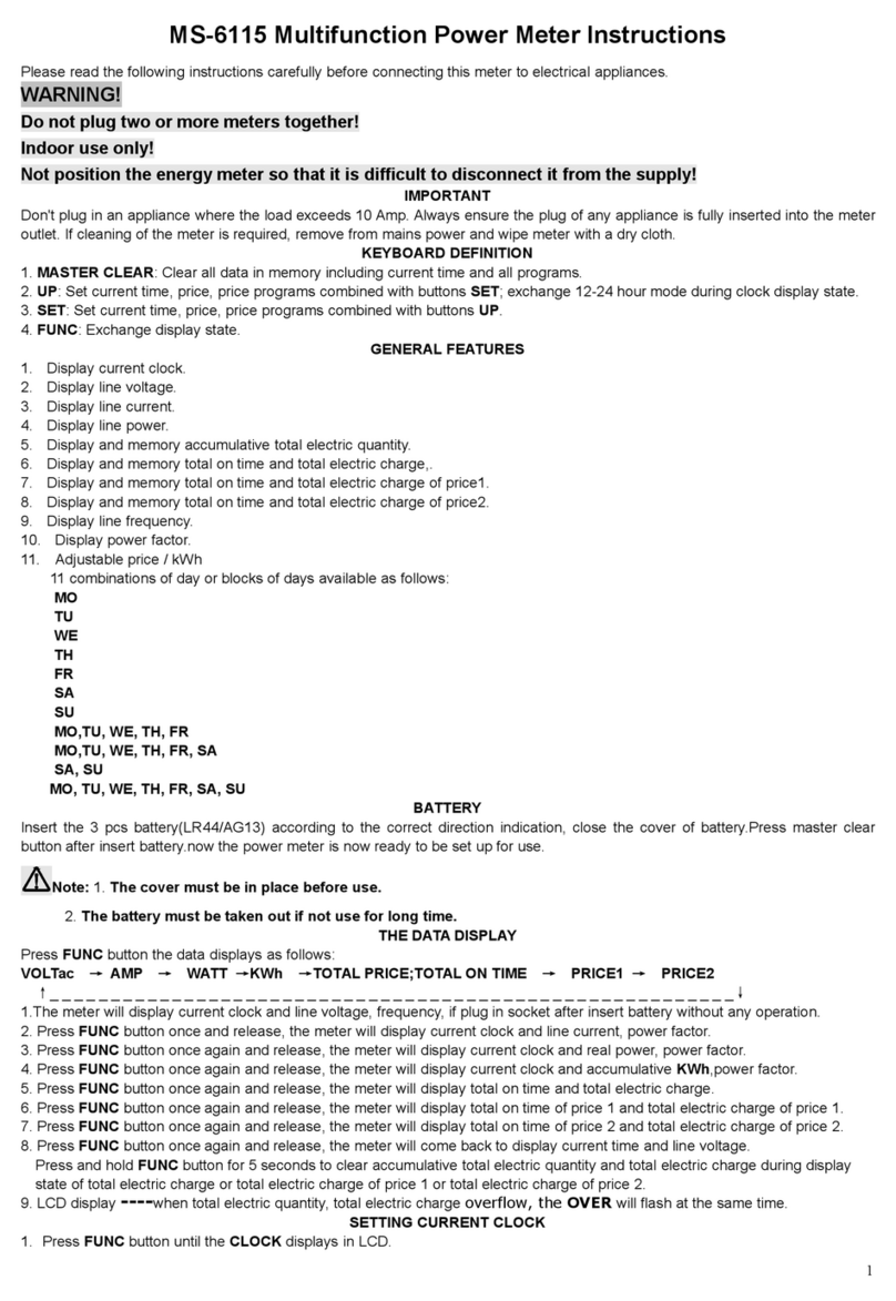 Electus Distrubution MS-6115 instructions