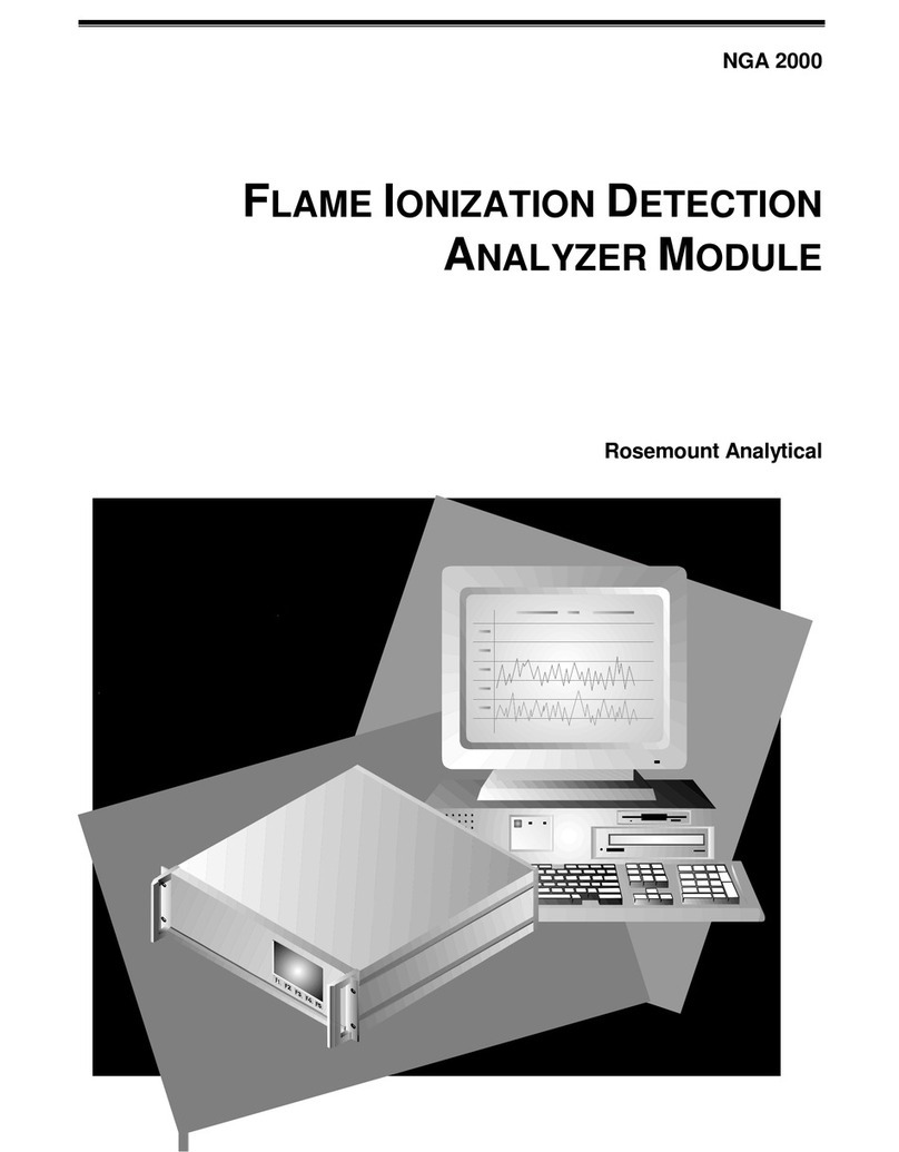 Rosemount NGA 2000 FID User manual