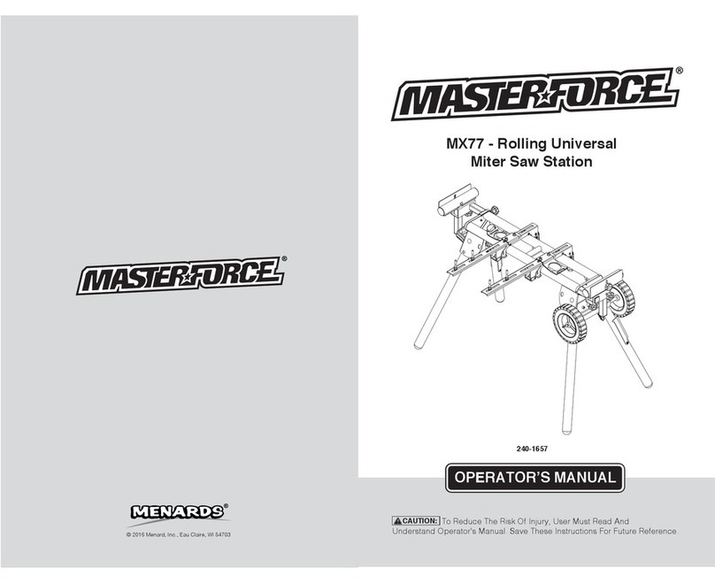 MasterForce MX77 Operator's manual