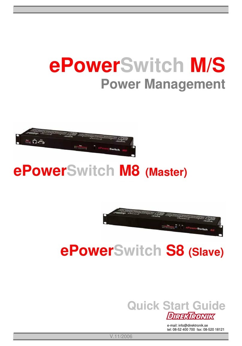 Neol ePowerSwitch M8 User manual