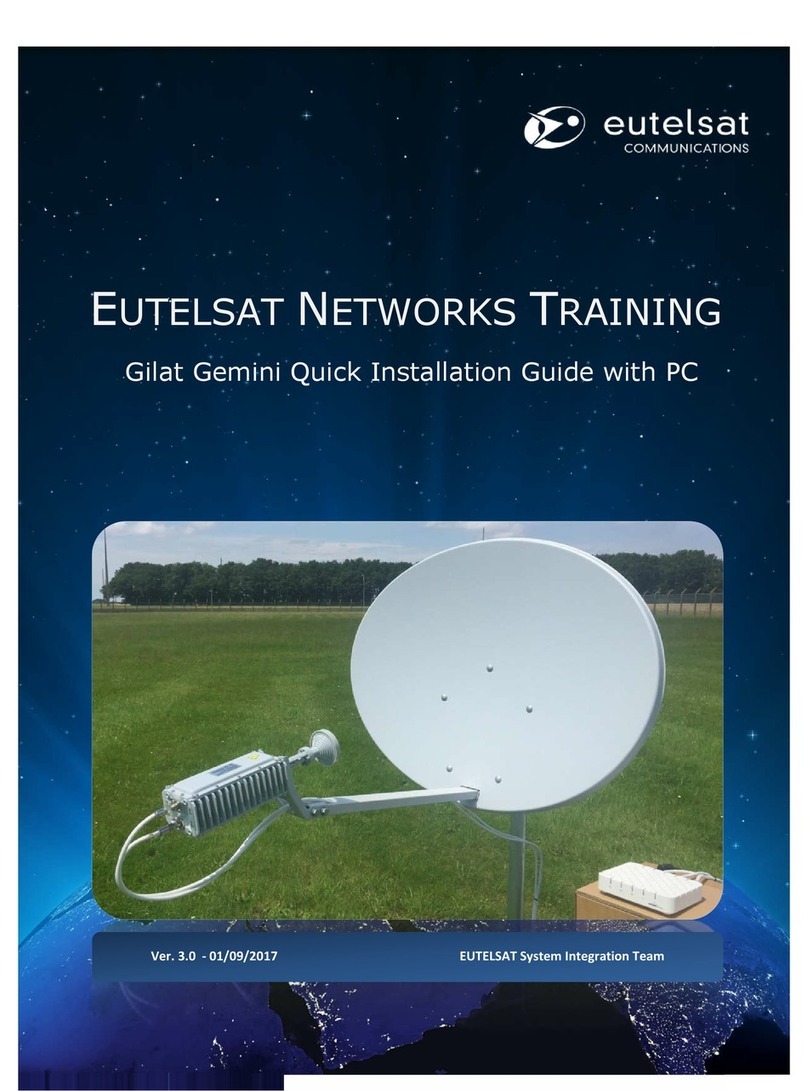 Eutelsat Communications Gilat Gemini Quick installation guide